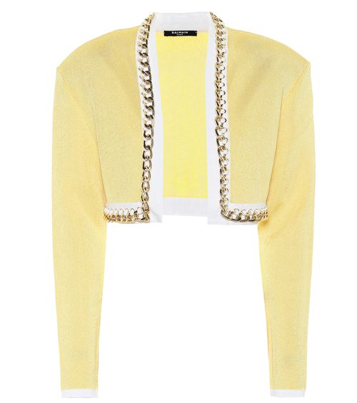 Mytheresa 익스클루시브 - 체인 링크 크롭 니트 재킷