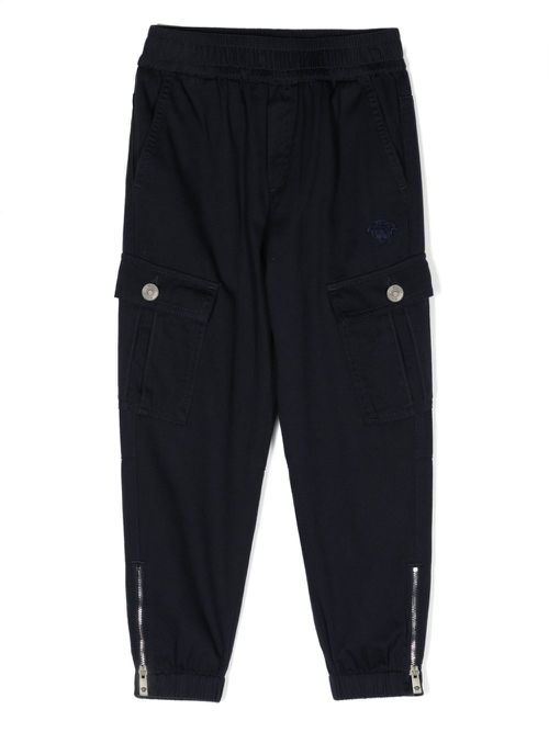 Tapered cargo trousers - Blue