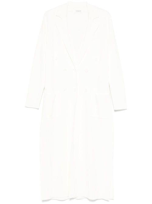 Double-Breasted Coat — White
