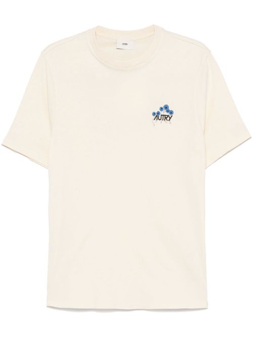 Logo-print T-shirt - Neutrals