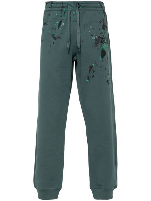 Logo-print track pants - Green