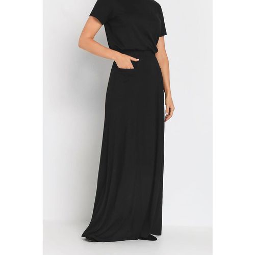 Long Tall Sally Women's Tall Fit & Flare Maxi Skirt in Black