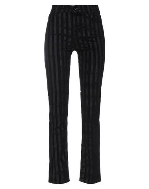 Woman Pants Black Size 25 Cotton, Polyester, Elastane