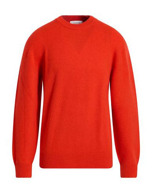 Man Sweater Tomato red Size 38 Merino Wool, Cashmere