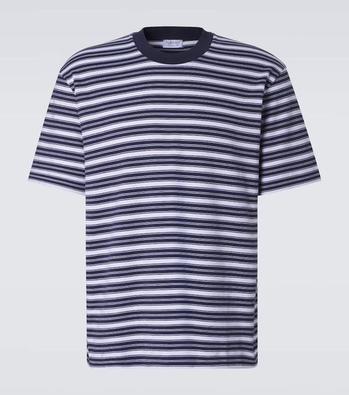 Striped cotton jersey T-shirt