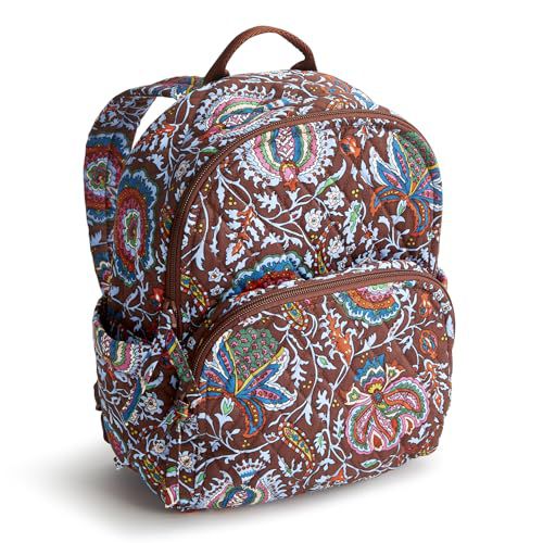 Vera Bradley Women's Cotton Small Banbury Backpack, Marrakesh Cinnamon, One Size