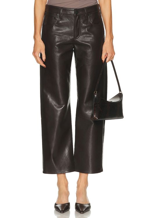 Citizens of Humanity Faye Vintage Straight Pants in Chocolate - Chocolate. 23 also , 25, 26, 27, 28, 29, 30, 31, 32