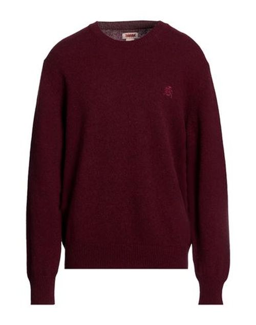 Man Sweater Burgundy Size L Virgin Wool