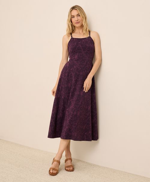 Women's Garden Sketches Fit & Flare Midi Dress HZ