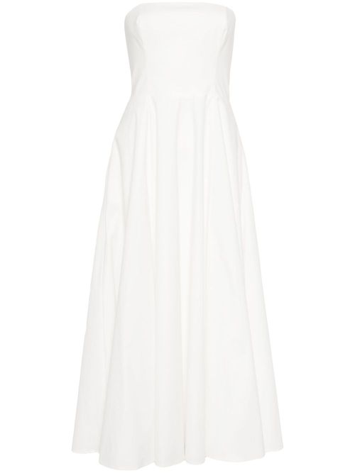 Astoria strapless midi dress - White