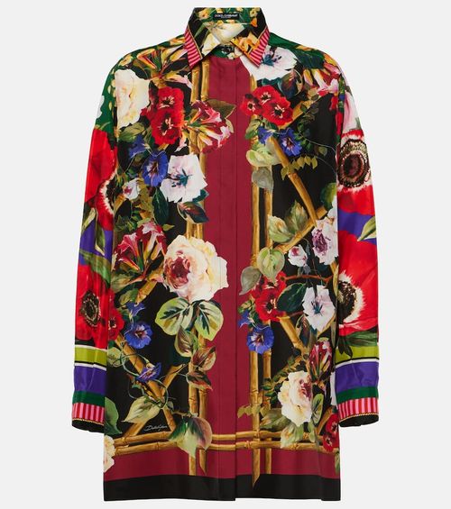Silk shirt dress