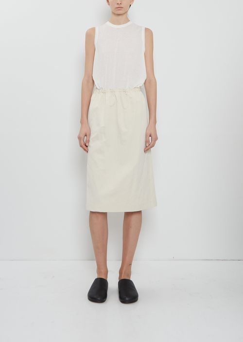 Ter et Bantine Short Tube Linen Blend Skirt Butter