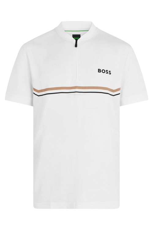 Elegant Zip Collar T-Shirt