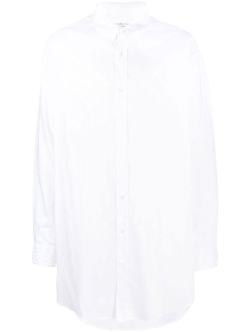 Oversize long-sleeve shirt - White