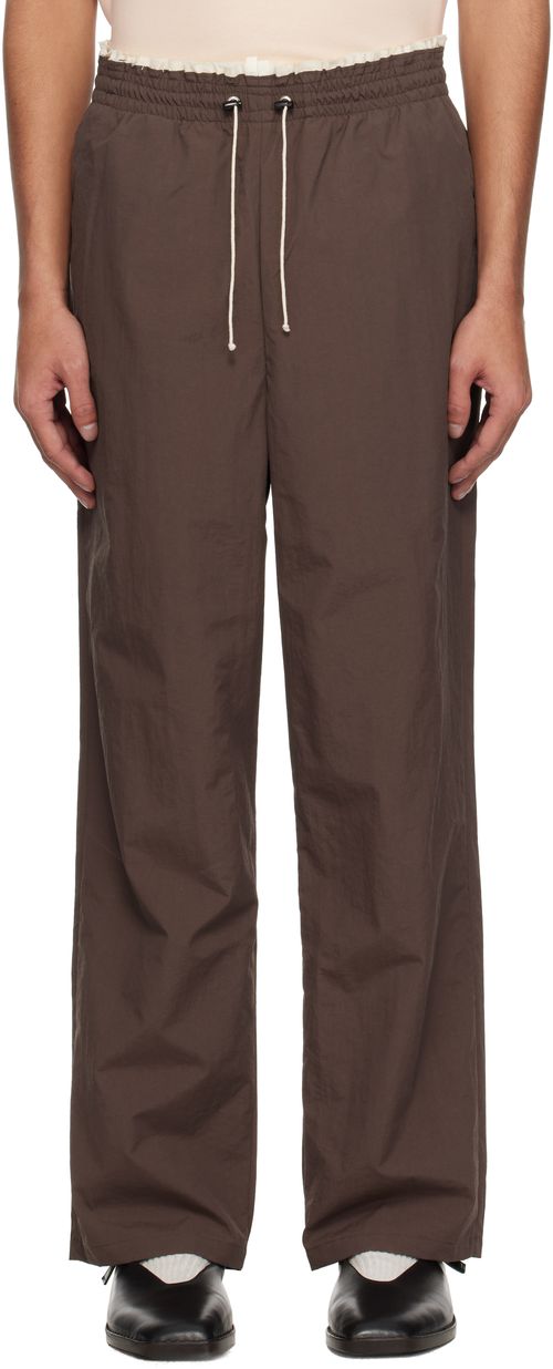 Camiel Fortgens | Camiel Fortgens Brown Tech Sweatpants | Realry