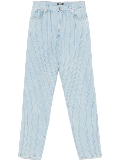 Seam-detail jeans - Blue