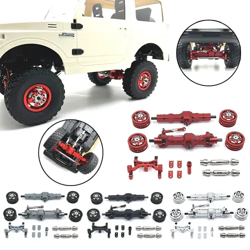 1/10 Car Spare Parts For WPL C74 Metal Upgrade Axle Steering Gear Seat Hub Transmission Shaft RC Car Part