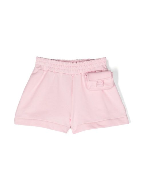 Pouch-detached cotton shorts - Pink