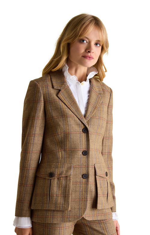 Ladies Foxley Tweed Blazer, Yarrow Tweed