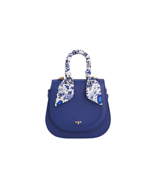 Fable England Blue Agnes Top Handle Saddle Bag | Women's Handbag