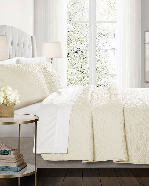 Lush Decor Fashions 3pc Ava Diamond Quilt Set