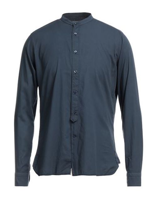 Tintoria Mattei 954 Man Shirt Midnight blue Size 16 Cotton