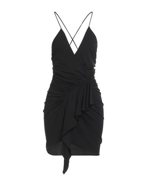 Woman Mini dress Black Size 6 Viscose, Elastane