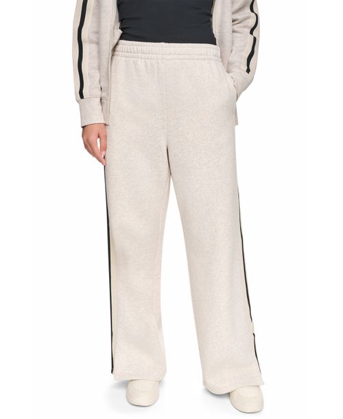 Women's Textured Tape High-Rise Straight Track Pants - Cortado Heather