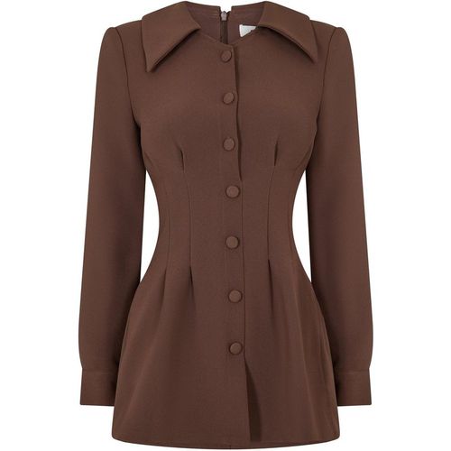Odd Muse Womens Mus Satin Shift in RBrown - Brown
