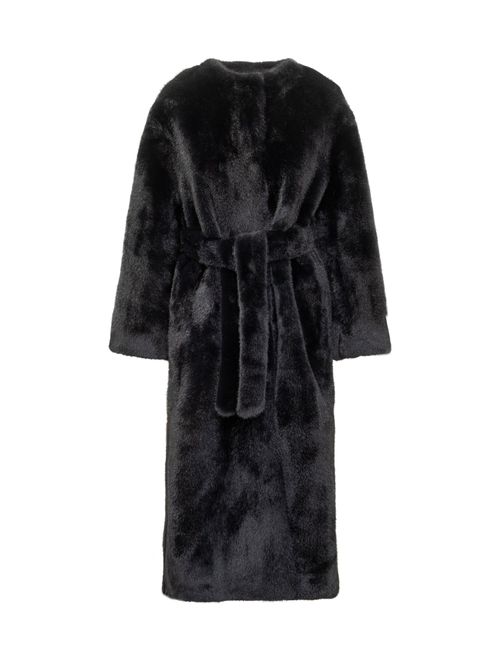 Chic Long Jacket with Belt