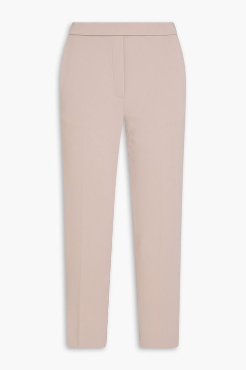 Treeca cropped crepe tapered pants - Gray - US 0