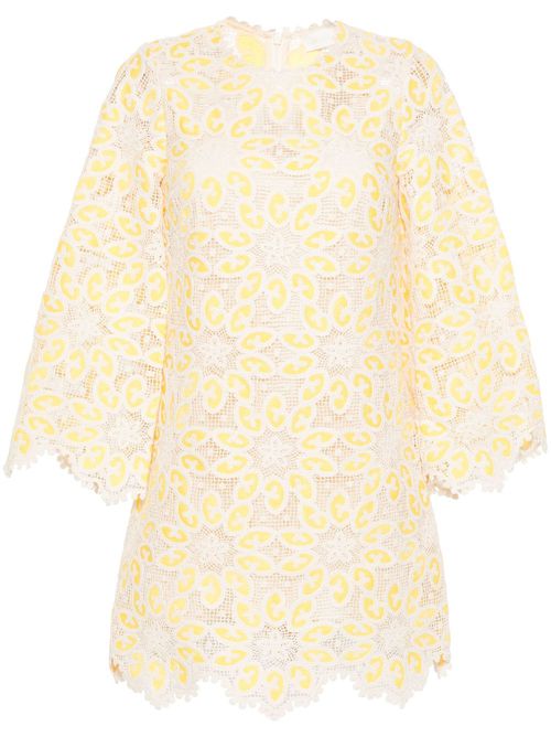 Golden Lace mini dress - Neutrals