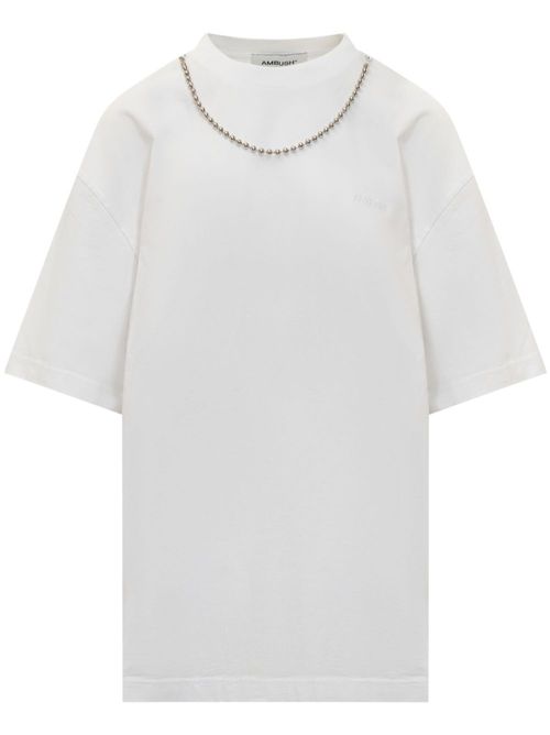 Chain-detailing t-shirt - Black