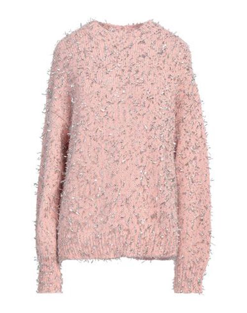 Msgm Woman Sweater Pink Size S Polyamide, Mohair wool, Alpaca wool, Metallic fiber