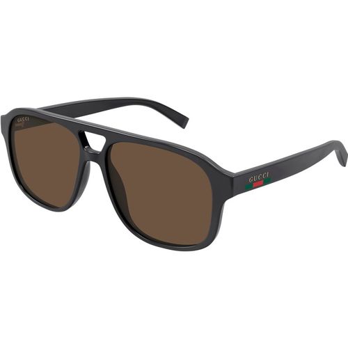 Gucci Man Gucci GG1856S 003 Sunglasses Injected Grey Brown Pilot