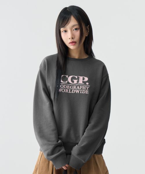  Square Logo Sweatshirt_Charcoal