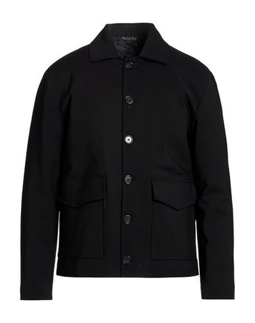 Man Jacket Black Size 38 Cotton, Nylon, Elastane