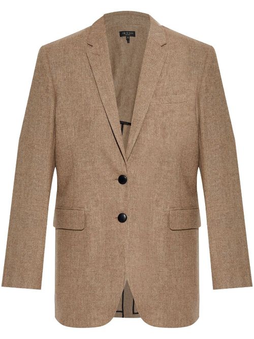 Checked blazer - Brown