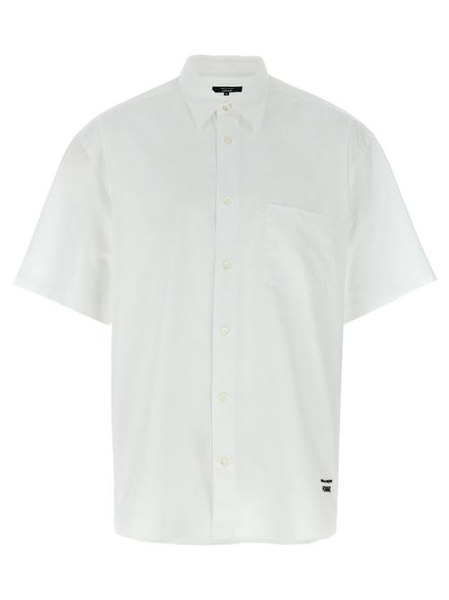 White Logo Embroidery Shirt