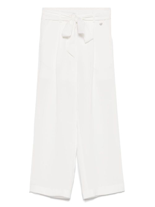 Belted trousers - White