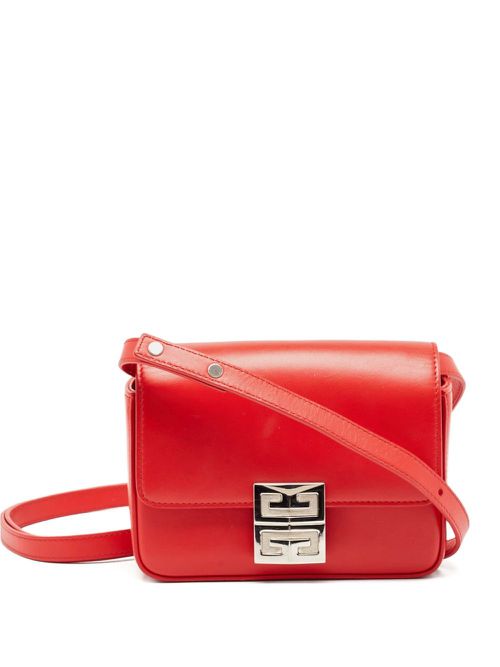 Leather crossbody bag - Red