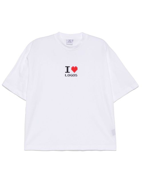 I Love Logos-print T-shirt - White