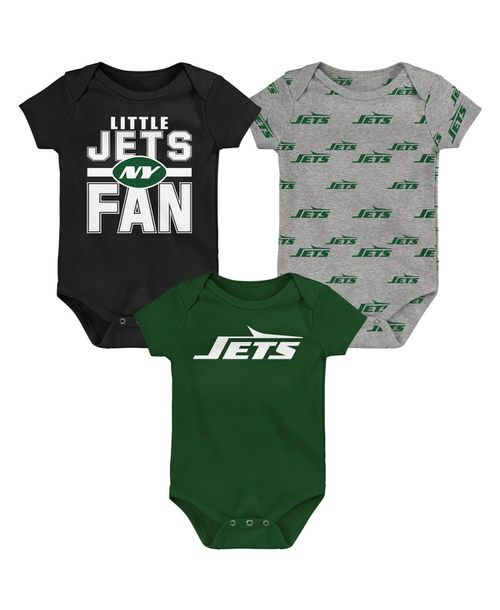Newborn 3-Piece New York Jets Little Tike Bodysuit Set - Green