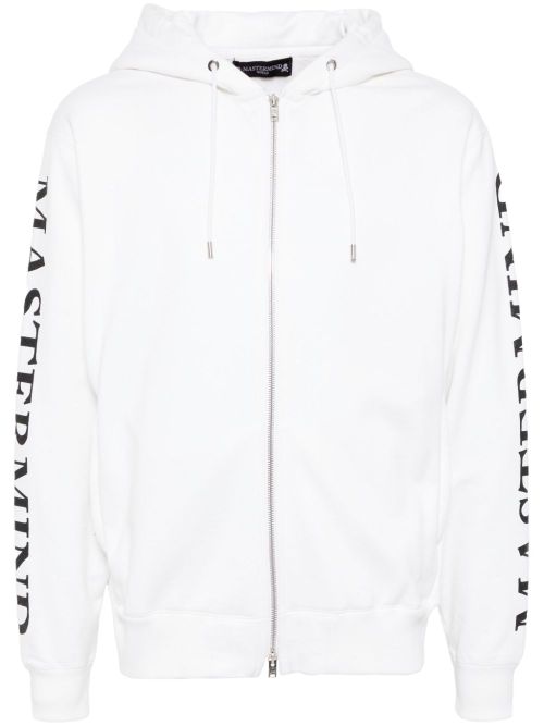 Logo print hoodie - White