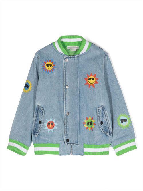 Denim bomber jacket - Blue