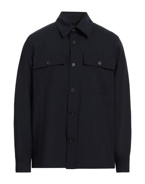 Man Jacket Midnight blue Size 38 Polyester, Virgin Wool, Elastane