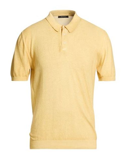 Man Sweater Pastel yellow Size 40 Cotton