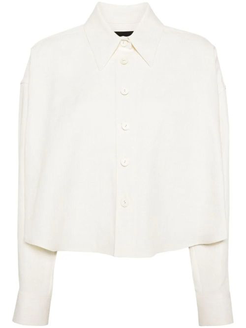 Linen Blend Shirt — White