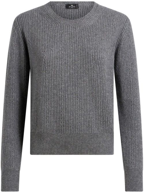 Ribbed-knit jumper - Grey