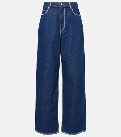 High-rise wide-leg jeans